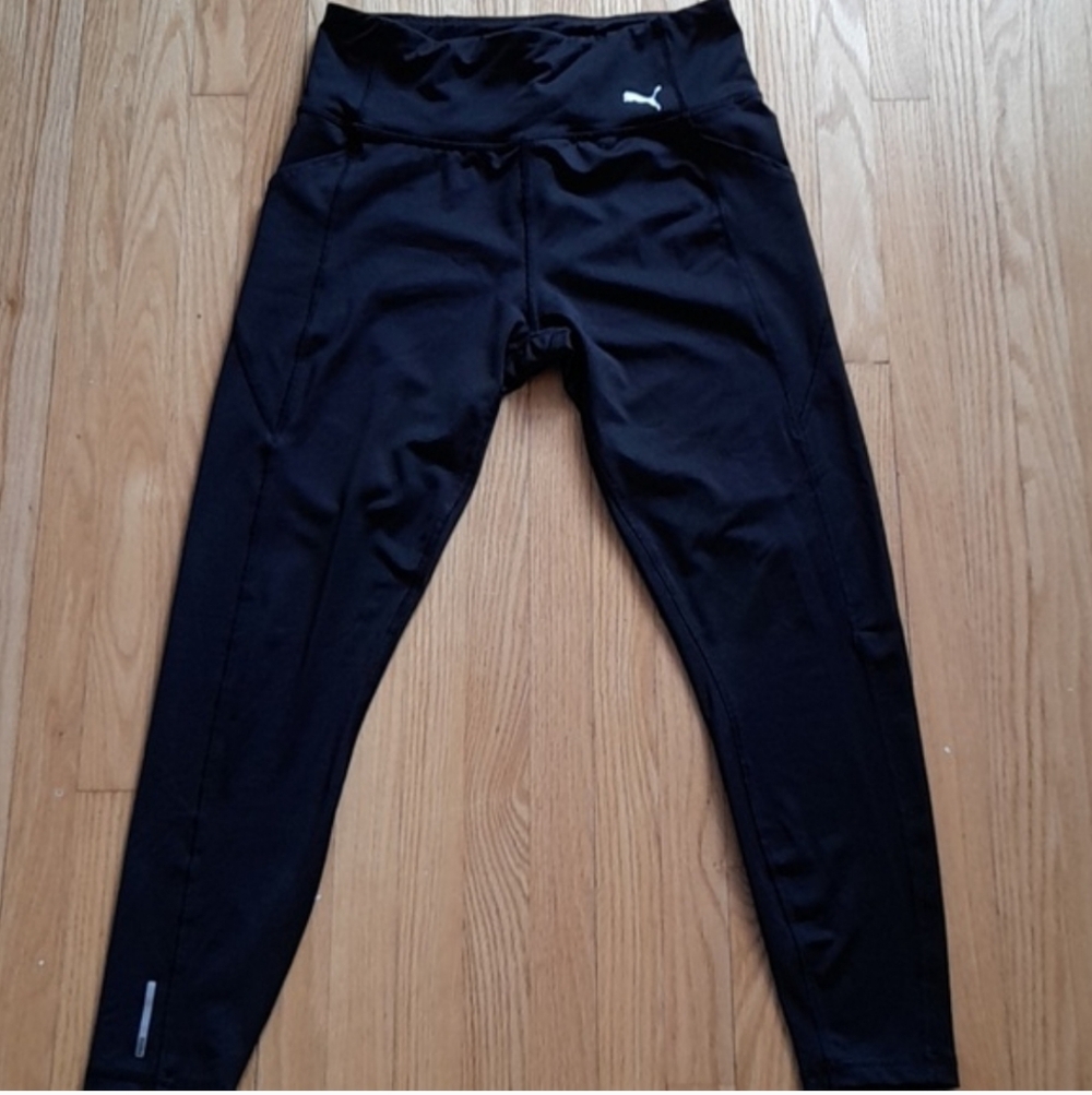 Puma Black Performance Leggings Size Medium